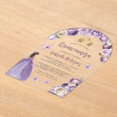 Lila Rose Acryleinladungen (Ablage )