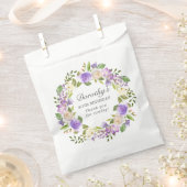 lila Rose am 80. Geburtstag Geschenktütchen (Ausgeschnitten)