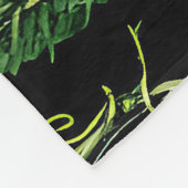 Lila Rose am Fenster - gotischer Stil Fleecedecke (Ecke)