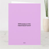 LILA ROSE ART BIRTHDAY Grußkarte Karte (Rückseite)