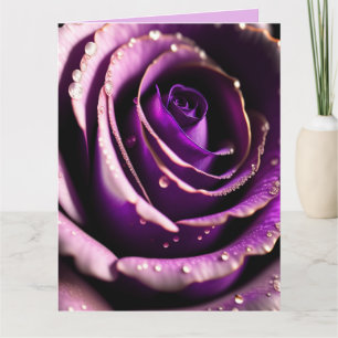LILA ROSE ART BIRTHDAY Grußkarte Karte