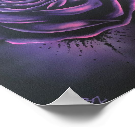 "Lila Rose" Art Poster Print (Ecke)