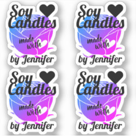 Lila Rose aus Heart Soy Candles Aufkleber