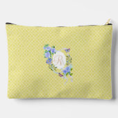 Lila Rose-Band-Monogramm-Bag Zubehörtasche (Rückseite)