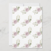 Lila Rose Blase & Brause Paare Dusche Einladung (Rückseite)