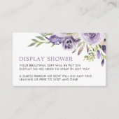 Lila Rose Bläserbildschirmduschenkarte Begleitkarte (Vorderseite)