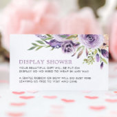 Lila Rose Bläserbildschirmduschenkarte Begleitkarte