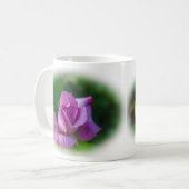 Lila Rose Blossom Kaffeetasse (Vorderseite Links)