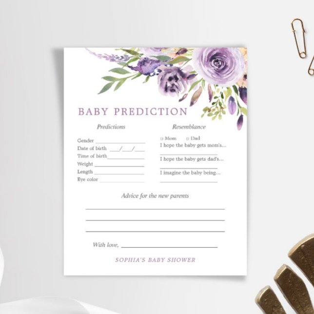 Lila Rose Blumenbaby Predictions & Advice Game (Von Creator hochgeladen)