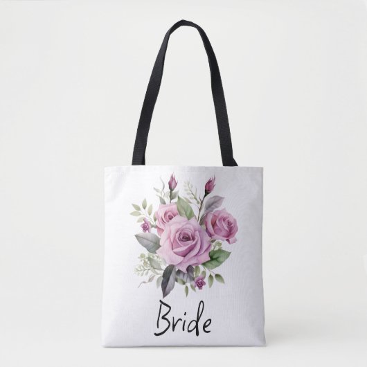 Lila Rose Blumenbrille| Elegant Wedding Bridal Tasche (Vorderseite)