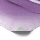 Lila Rose ~ Blumenposter Poster (Ecke)