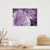 Lila Rose ~ Blumenposter Poster (Küche)