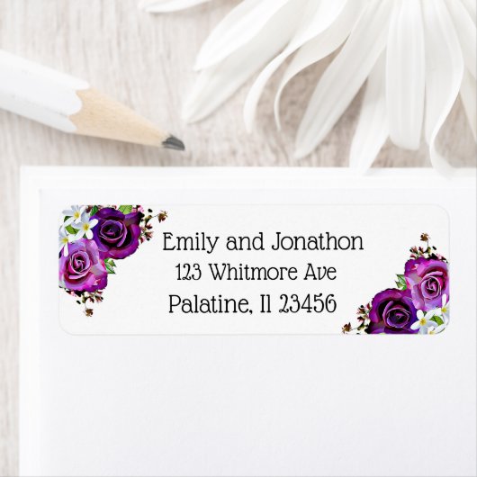 Lila Rose Blumenrückgabeadresse (Insitu)