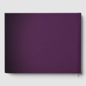 Lila Rose Blumenwirbel Quinceanera Gold Gästebuch (Rückseite)