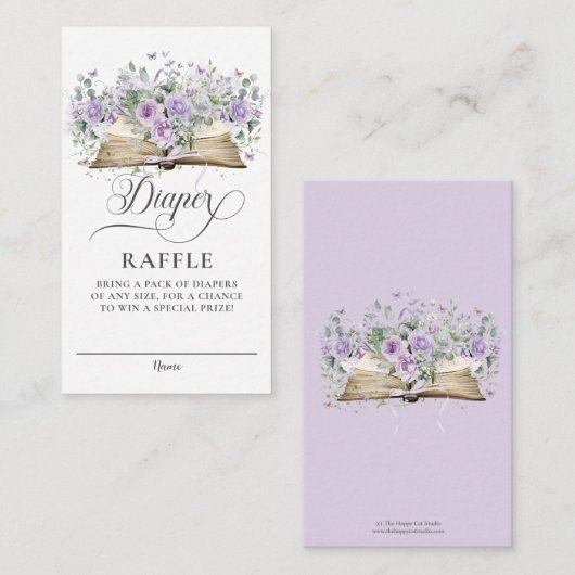 Lila Rose Blumenzwiebeln Neues Kapitel Buchpreisbl Begleitkarte (Vorne/Hinten)