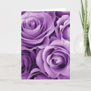Lila Rose Bouquet Geschenkartikel für sie Karte