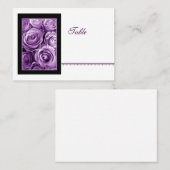 LILA Rose Bouquet Platzkarte - Hochzeitsempfang (Vorne/Hinten)
