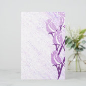Lila Rose Briefpapier (Stehend Vorderseite)