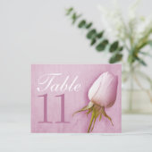 Lila Rose bud Hochzeit Tischnummer 10-39 Karte (Stehend Vorderseite)