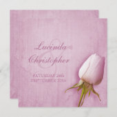 Lila Rose Bud lilac Einladung (Vorne/Hinten)