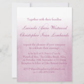 Lila Rose bud lilac Hochzeit große Einladung (Rückseite)