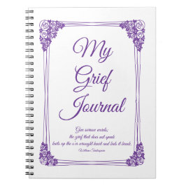 Lila Rose Cluster Border Gkurze Journal Notizblock