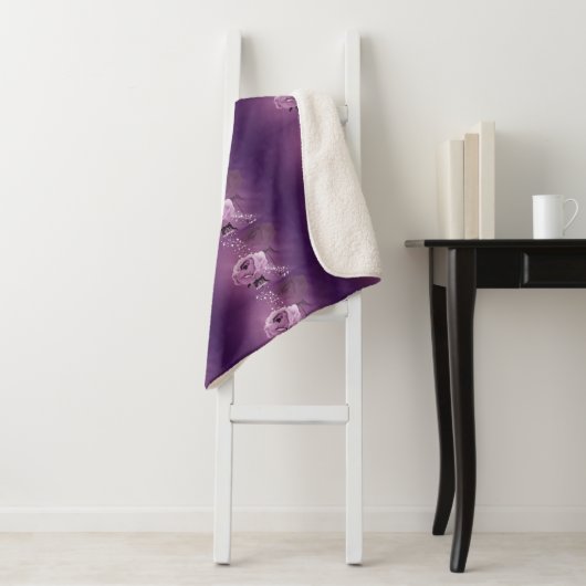 Lila Rose decken. Sherpadecke (Beispiel)