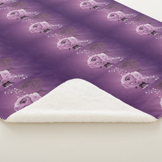 Lila Rose decken. Sherpadecke (3/4)