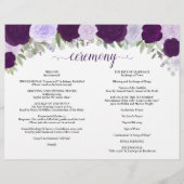 Lila Rose DIY Fold Katholische Hochzeitskampagne (Rückseite)