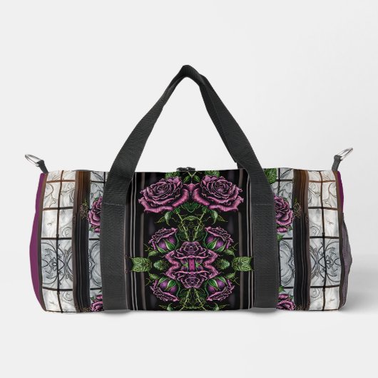 Lila Rose durch das Fenster - gotischer Stil Duffle Bag (Vorderseite)