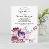 Lila Rose Einladung (Stehend Vorderseite)