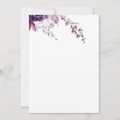 Lila Rose Einladung (Rückseite)