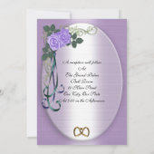 Lila Rose Einladung zur Hochzeit (Rückseite)