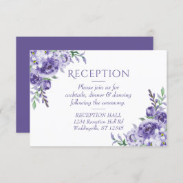 Lila Rose | Einschließung eines eleganten, florale RSVP Karte