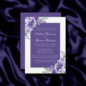 Lila Rose | Elegante Wasserfarbe Floral Boho Einladung