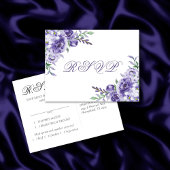 Lila Rose | Elegante Wasserfarbe UAWG Ankündigungspostkarte