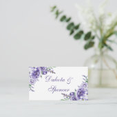 Lila Rose | Elegante Watercolor Floral Website Begleitkarte (Stehend Vorderseite)