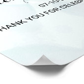 Lila Rose Eukalyptus Probe Abendessen Party Poster (Ecke)