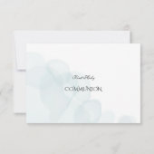 Lila Rose Eukalyptus Verlasst Heilige Kommune Dankeskarte (Rückseite)