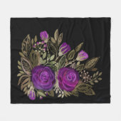 Lila Rose Fleecedecke (Vorderseite (Horizontal))