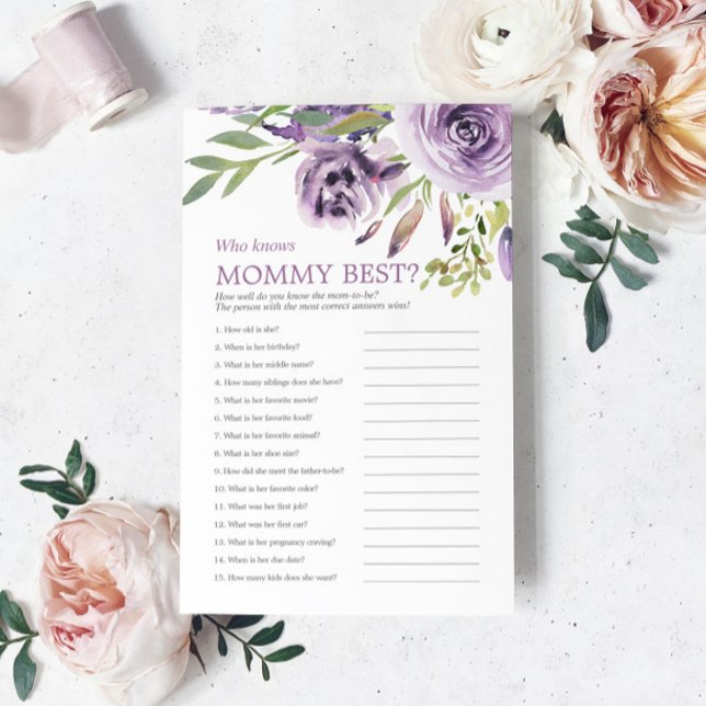 Lila Rose Floral, die Mama das beste Spiel kennt (Von Creator hochgeladen)