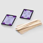 Lila Rose Floral Spiderweb Hochzeit im Herbst Fächer (Non-assembled)