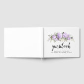 Lila Rose Floral Wedding Gästebuch (Voll)