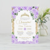 Lila Rose Florenz Einladung (Stehend Vorderseite)