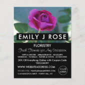 Lila Rose, Florist, Werbung in Florenz Flyer (Vorne)