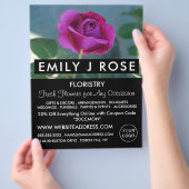 Lila Rose, Florist, Werbung in Florenz Flyer (Hand)