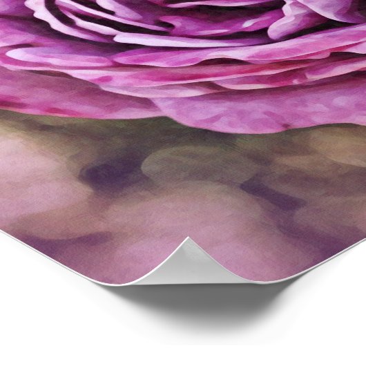 Lila Rose Fotokunst Poster (Ecke)