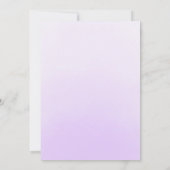 Lila Rose für Wasserfarben Quinceanera Einladung (Rückseite)