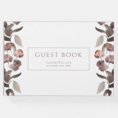 Lila Rose Garden Wedgebook Gästebuch (Vorderseite)