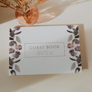 Lila Rose Garden Wedgebook Gästebuch